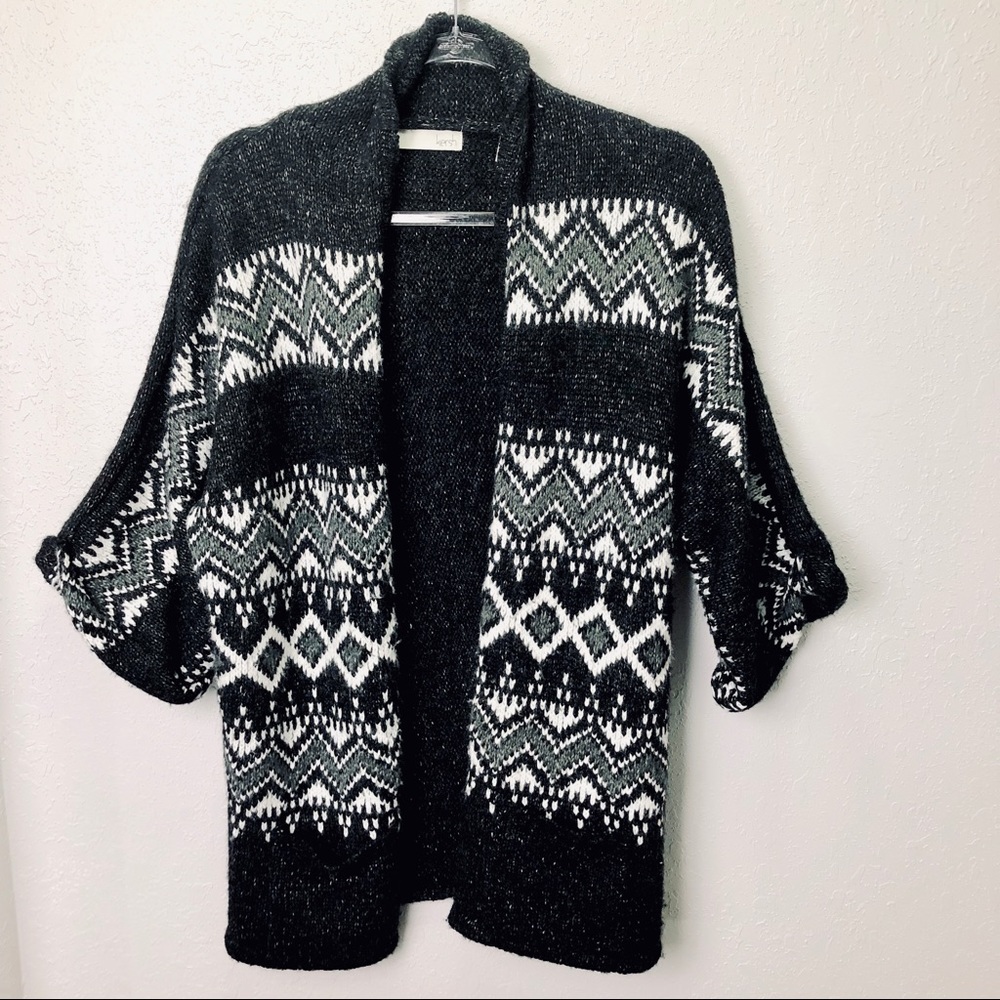 Kersh Open Front Cardigan Sweater 2 Front Pockets - Picture 2 of 5